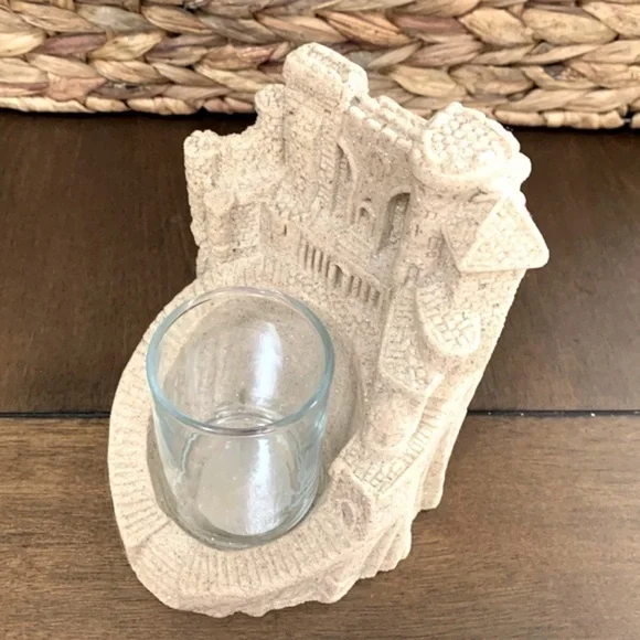 Mr. Sandman 4" x 5.5" Sandsculpt Votive Candle Castle Collection - #460v…